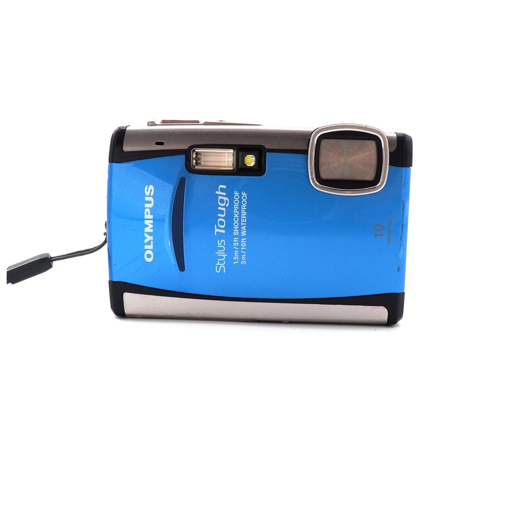 Waterproof Olympus Stylus Tough 6000 10MP Blue Digital Camera‎ Digi Point Shoot